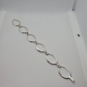 Avon Silver Tone Rhinestone Bracelet